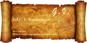 Gál Vanessza névjegykártya